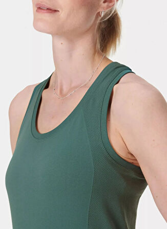 SB6545-6885 ATHLETE SEAMLESS WORKOU Yeşil U Yaka Regular Fit  Kadın Atlet
