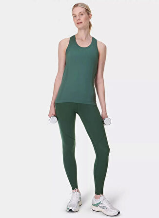 SB6545-6885 ATHLETE SEAMLESS WORKOU Yeşil U Yaka Regular Fit  Kadın Atlet