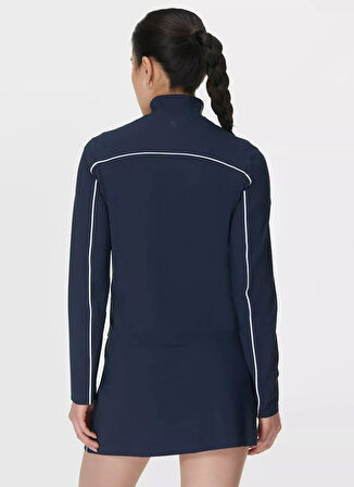 SB9871P-4274 ANYTIME EXPLORER ZIP U Lacivert Dik Yaka Slim Fit  Kadın Zip Ceket