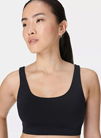 SB10078-001 ALL DAY ACTIVE BRALETTE Siyah U Yaka Regular Fit  Kadın Sporcu Sütyeni