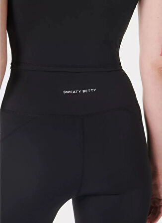 SB10159-12799 ALL DAY ACTIVE 7/8 LE Siyah Regular Fit Desenli Kadın Tayt