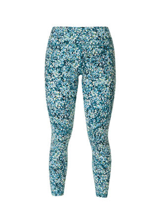 SB5400A-13071 POWER WORKOUT LEGGING Mavi  Regular Fit Desenli Kadın Tayt