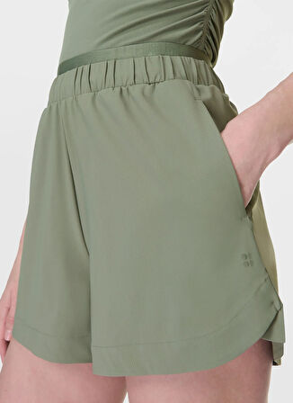 SB10211S-7063 EXPLORER ELEVATED 3 S Haki  Normal Kalıp  Kadın Şort