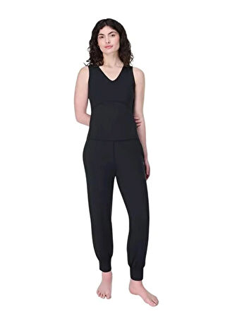 Sweaty Betty SB10207S-001 GAIA 27 PERFORMANCE YO Siyah Normal Bel Normal Düz Kadın Eşofman Altı