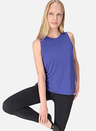 Sweaty Betty SB9666A-400 SOFT FLOW STUDIO TANK Mavi Normal Düz Kadın Atlet