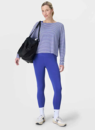 Sweaty Betty SB10159A-400 ALL DAY LEGGINGS Mavi Düz Kadın Tayt