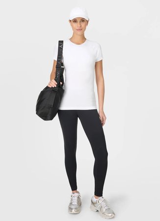 Sweaty Betty SB10131-100 ATHLET Beyaz Kadın T-Shirt