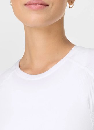 Sweaty Betty SB10131-100 ATHLET Beyaz Kadın T-Shirt