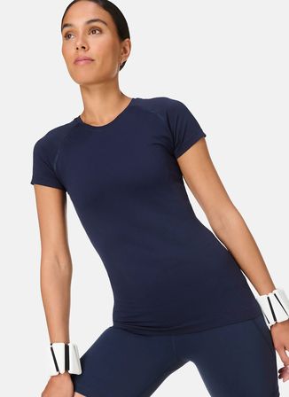 Sweaty Betty SB10131-410 ATHLET Lacivert Kadın T-Shirt