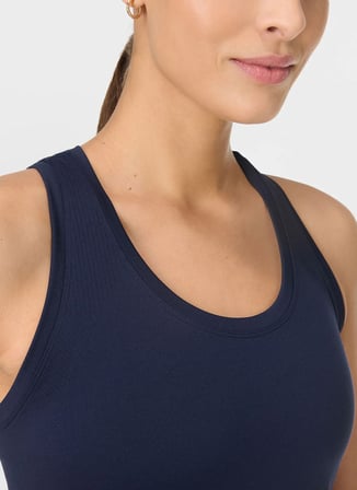Sweaty Betty SB10138-410 ATHLETE CROP SEAMLESS W Lacivert Kadın Atlet