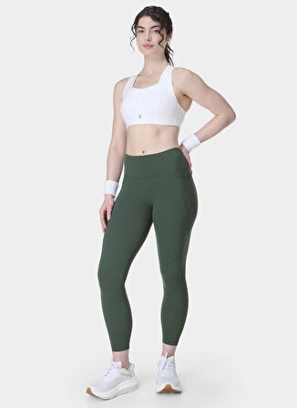 Sweaty Betty SB5400A-301 POWER WORKOUT LEGGINGS Yeşil Desenli Kadın Tayt