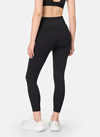 Sweaty Betty SB1026778-001 ULTIMATE RUNNING 7/8 Siyah Düz Kadın Tayt
