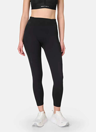 Sweaty Betty SB1026778-001 ULTIMATE RUNNING 7/8 Siyah Düz Kadın Tayt