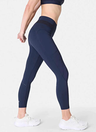 Sweaty Betty SB1026778-410 ULTIMATE RUNNING 7/8 Lacivert Düz Kadın Tayt