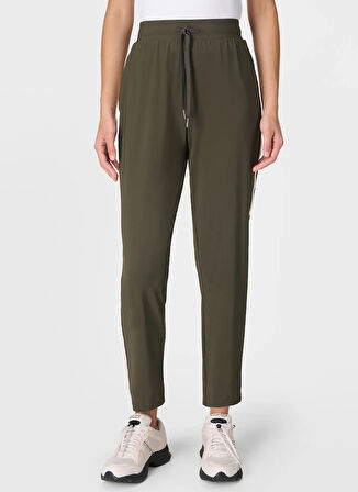 Sweaty Betty SB9785RE-301 EXPLORER SIDE STRIPE 2 Yeşil Normal Bel Normal Düz Kadın Eşofman Altı