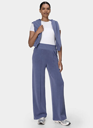 Sweaty Betty SB9226-400 SAND WASH CLOUDWEIGHT TR Mavi Lastikli Bel Normal Düz Kadın Eşofman Altı