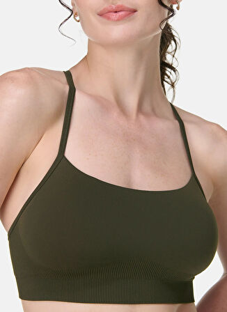 Sweaty Betty SB9610-301 SPIRIT RESTORED SEAMLESS Yeşil Sporcu Sütyeni