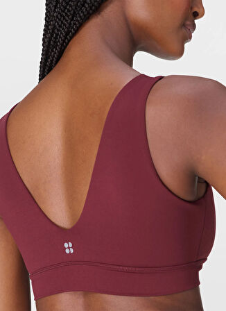 Sweaty Betty SB10037-601 ULTIMATE STUDIO VOOP BR Bordo Sporcu Sütyeni
