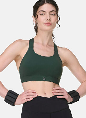 Sweaty Betty SB10229-310 POWER MEDIUM SUPPORT SP Yeşil Sporcu Sütyeni