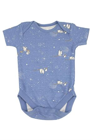 %100 Pamuk Lacivert Disney Dumbo 3 Adet Bodysuit