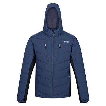 Regatta Lacivert Erkek Kapüşonlu   Zip Ceket RMN199 Cranmore Puffer Ceket