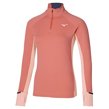 Warmalite Kadın Yarım Fermuarlı Sweatshirt Pembe