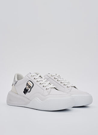 KARL LAGERFELD Beyaz Kadın Deri Sneaker KL62830