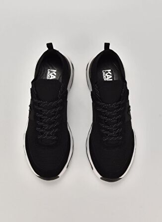 KARL LAGERFELD Siyah Erkek Sneaker BLAZE Monogram KC Knit Mix