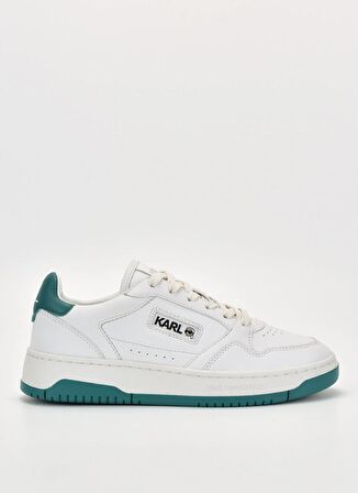 KARL LAGERFELD Beyaz - Yeşil Kadın Sneaker KL63024 01F