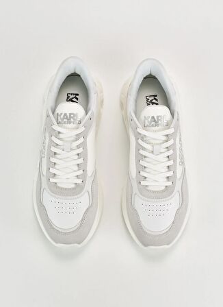 KARL LAGERFELD Beyaz Erkek Sneaker K/KITE RUN Karl Logo Lo Lace