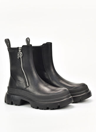KARL LAGERFELD Deri Siyah Kadın Bot KL43554 F0S