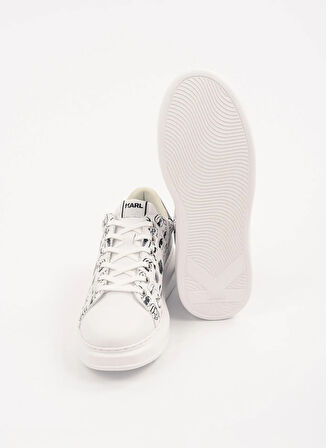 KARL LAGERFELD Beyaz - Siyah Erkek Sneaker KAPRI MENS Twin NFT Graffiti