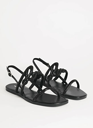KARL LAGERFELD Siyah Kadın Sandalet KL87425