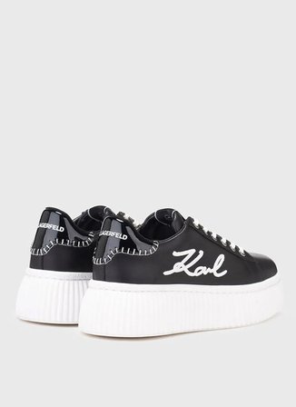 KARL LAGERFELD Siyah Kadın Deri Sneaker KL42372C