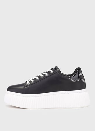KARL LAGERFELD Siyah Kadın Deri Sneaker KL42372C