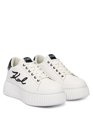 KARL LAGERFELD Beyaz Kadın Deri Sneaker KL42372C