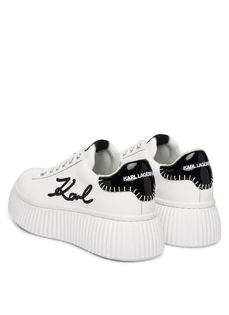 KARL LAGERFELD Beyaz Kadın Deri Sneaker KL42372C