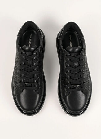 KARL LAGERFELD Siyah Erkek Sneaker KAPRI KUSHION Emboss Repeat Lo Lace
