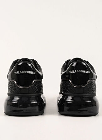 KARL LAGERFELD Siyah Erkek Sneaker KAPRI KUSHION Emboss Repeat Lo Lace