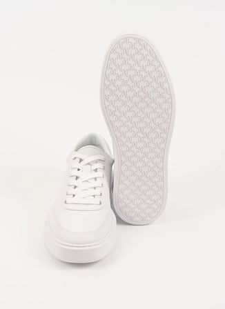 KARL LAGERFELD Beyaz Erkek Deri Sneaker FLINT II U-Front Lo Lace