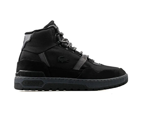 Lacoste T-Clip Wntr Mid 222 2 Sma Blk/Dk Gry Erkek Günlük Ayakkabı 744SMA0065-237 Siyah