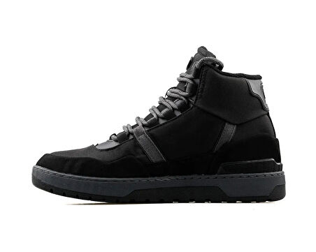 Lacoste T-Clip Wntr Mid 222 2 Sma Blk/Dk Gry Erkek Günlük Ayakkabı 744SMA0065-237 Siyah