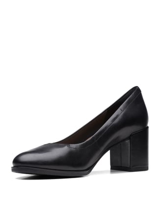Clarks Deri Siyah Kadın Topuklu Ayakkabı 26170964