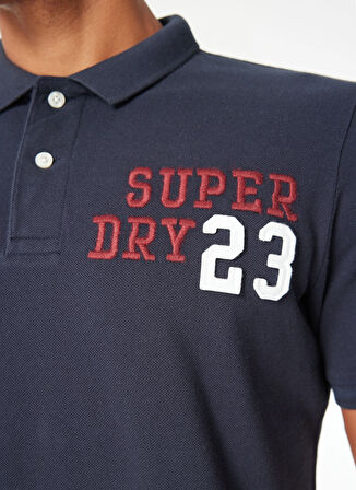 Superdry Baskılı Lacivert Erkek Polo T-Shirt M1110349A5PT_APPLIQUE CLASSIC FIT P