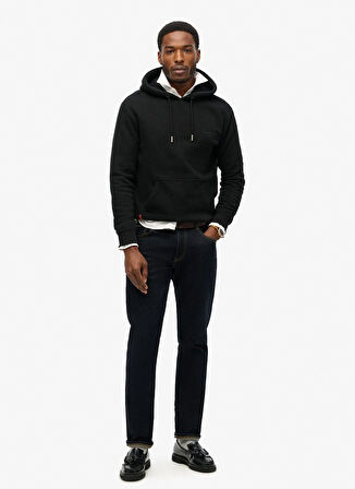 Superdry Kapüşon Yaka Siyah Erkek Sweatshırt M2013110A02A_ESSENTIAL LOGO HOODIE