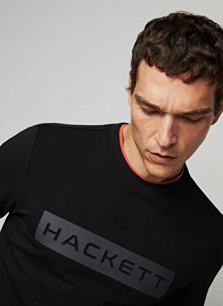 Hackett Bisiklet Yaka Siyah Erkek Sweatshırt HM581166