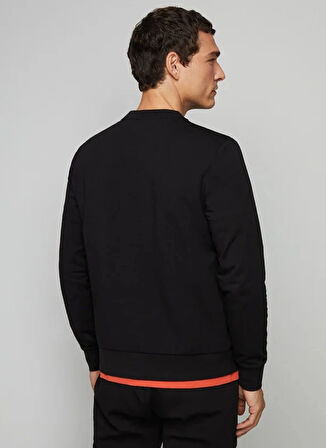Hackett Bisiklet Yaka Siyah Erkek Sweatshırt HM581166