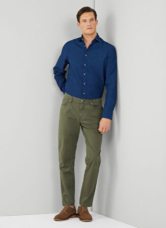 Hackett Normal Bel Normal Paça Slim Fit Haki Erkek Pantolon HM212491