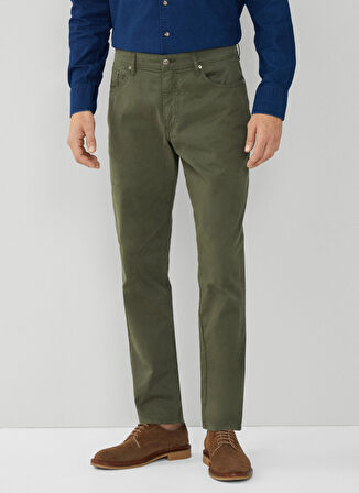 Hackett Normal Bel Normal Paça Slim Fit Haki Erkek Pantolon HM212491