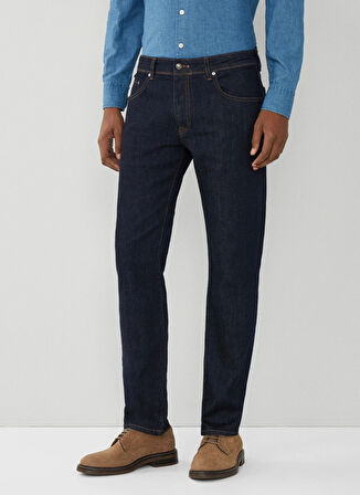 Hackett Normal Bel Normal Paça Slim Fit Lacivert Erkek Denim Pantolon HM212515